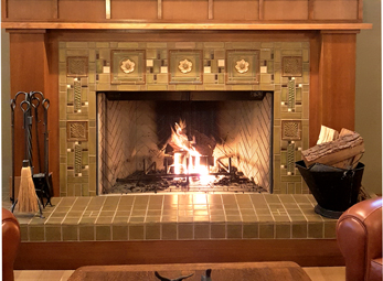 Arts & Crafts Fireplace